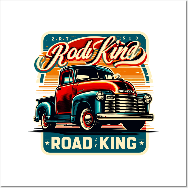 Chevy Truck, Road King Wall Art by Vehicles-Art